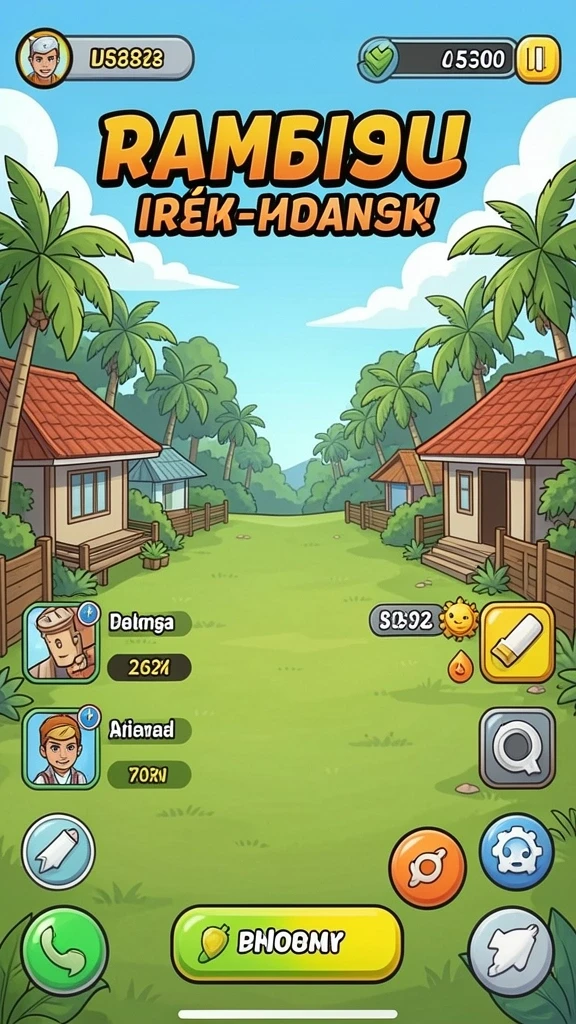okgames - Tampilan menu utama yang menarik dan intuitif.